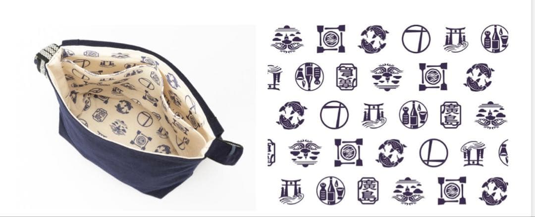 奥田民生×中国新聞　元気応援ショルダーバッグ　紺色