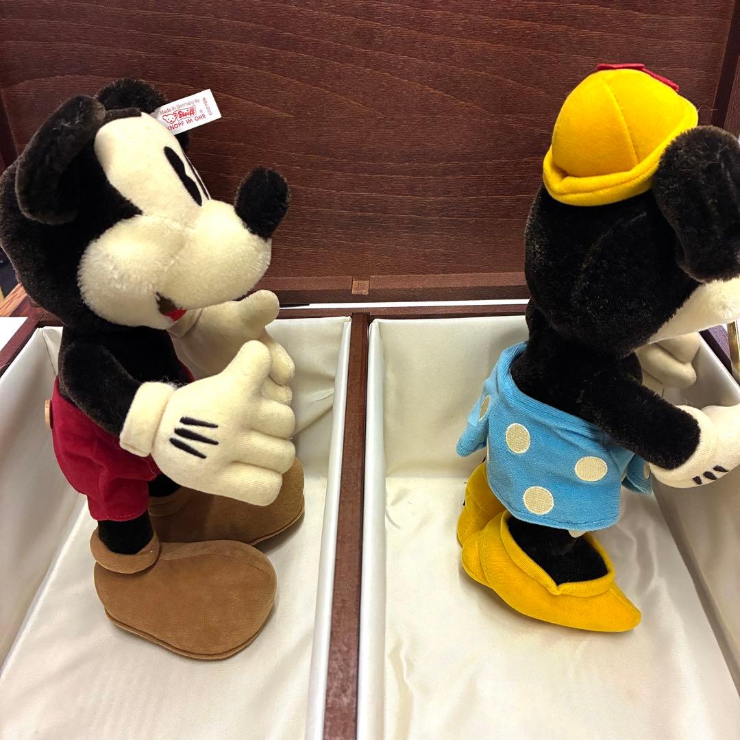 シュタイフ　Steiff 　ディズニー　ミッキーミニー　ドール　70周年　限定品