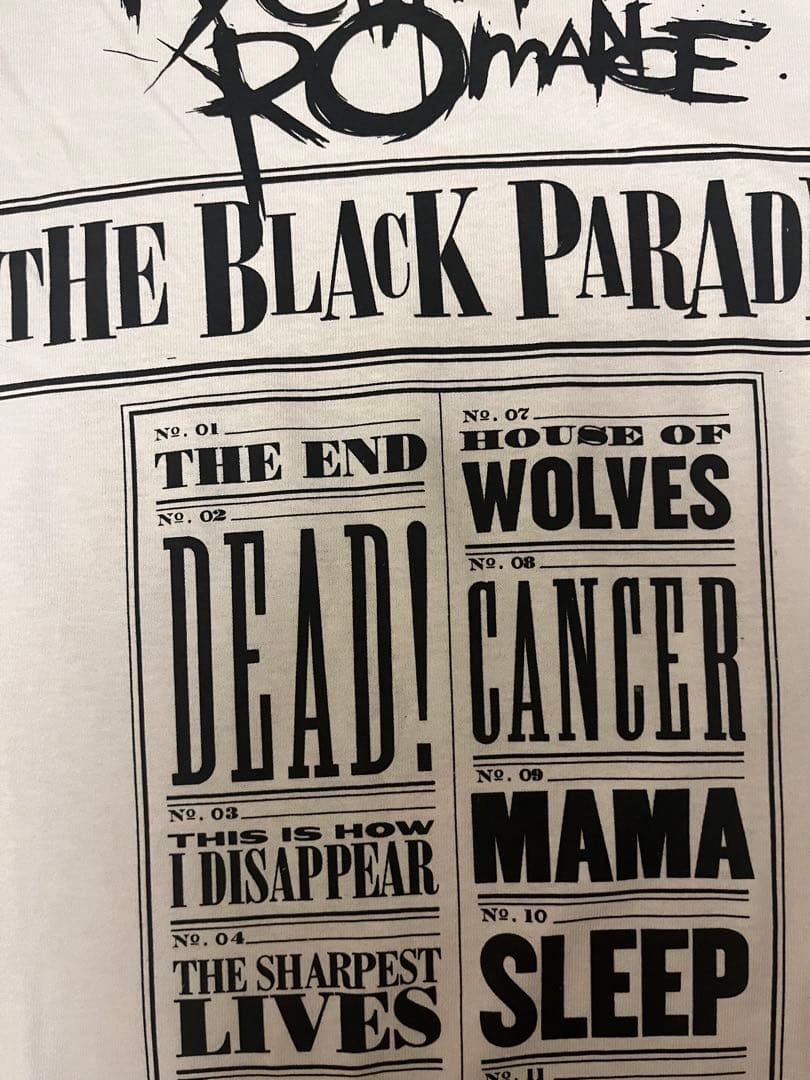 【希少】 My chemical romance 公式Tシャツ ホワイト S