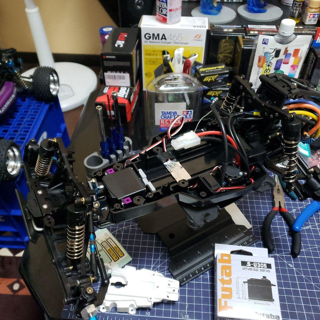 タミヤ 2025 DT04 ファイターネクスジェン カスタム ブラシレスセット