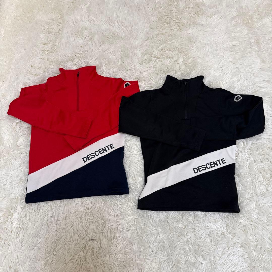 DESCENTE スキーウェア上下、インナー2枚、グローブセット 130サイズ