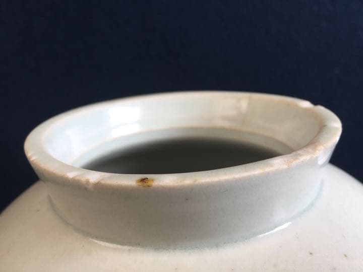 李朝 分院窯 白磁丸壷 本物保証 骨董