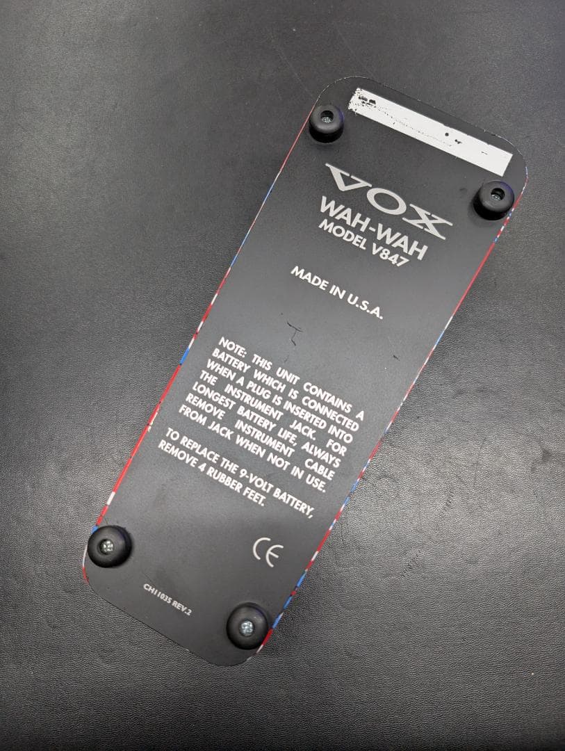 VOX V847 ユニオンジャック　限定カラー　ワウペダル　49-0325