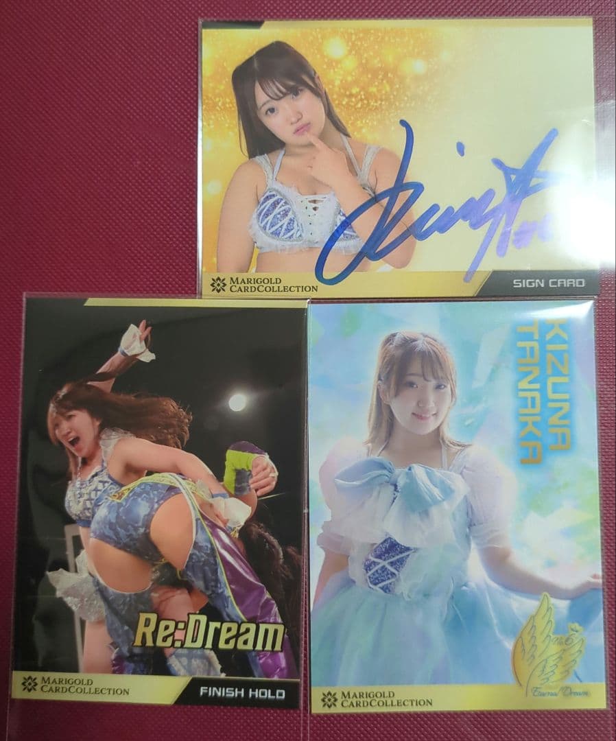 MARIGOLD 田中きずな 公式トレーディングカード 直筆サインカード