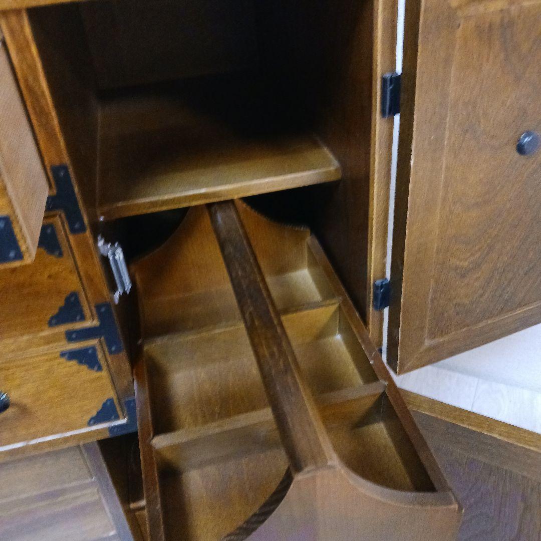 希少 箪笥 裁縫箱 木箱 からくり 隠し有り 古道具 和ダンス レトロ