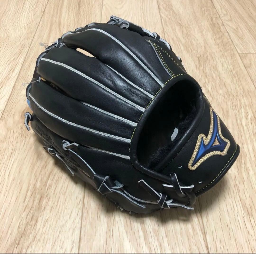 ミズノ 軟式用 内野手向け サイズ9 ブラック 軟式用グローブ