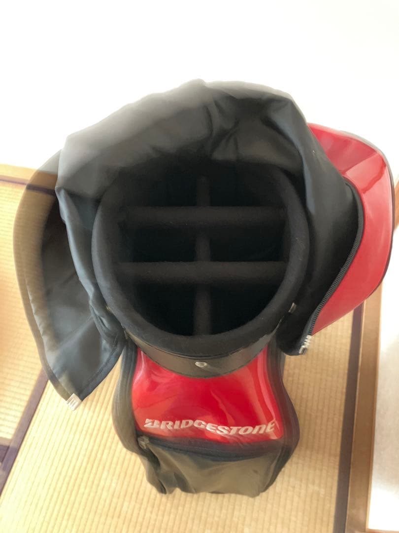 BRIDGESTONE ゴルフキャディバッグ 赤黒