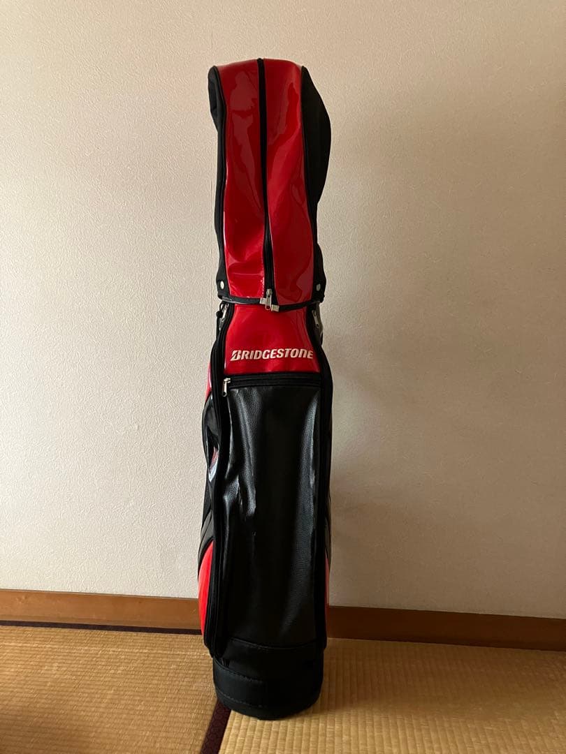 BRIDGESTONE ゴルフキャディバッグ 赤黒