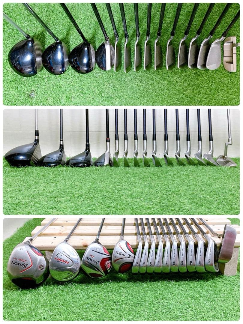 H3.スリクソン　初心者オススメ　ゴルフクラブ　メンズセット　右利き　15本