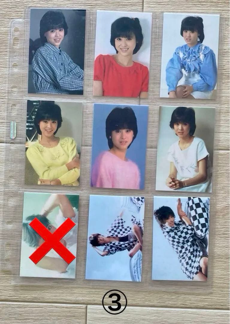 バラ売り可　松田聖子さんラミネートカード　52枚　昭和アイドル　昭和レトロ