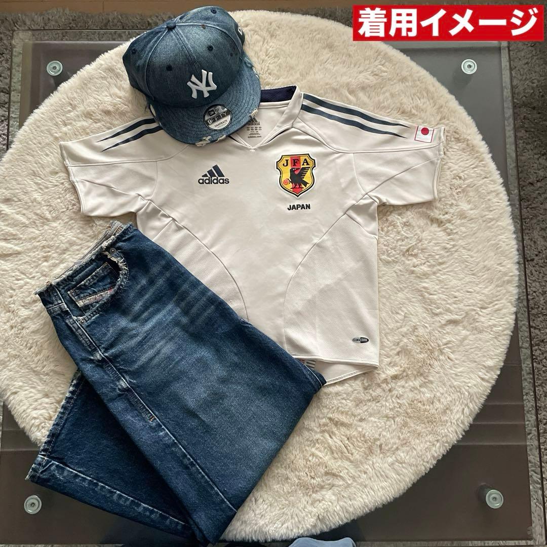 希少古着y2kサッカー日本代表2004アウェイレプリカ ユニフォームゲームシャツ