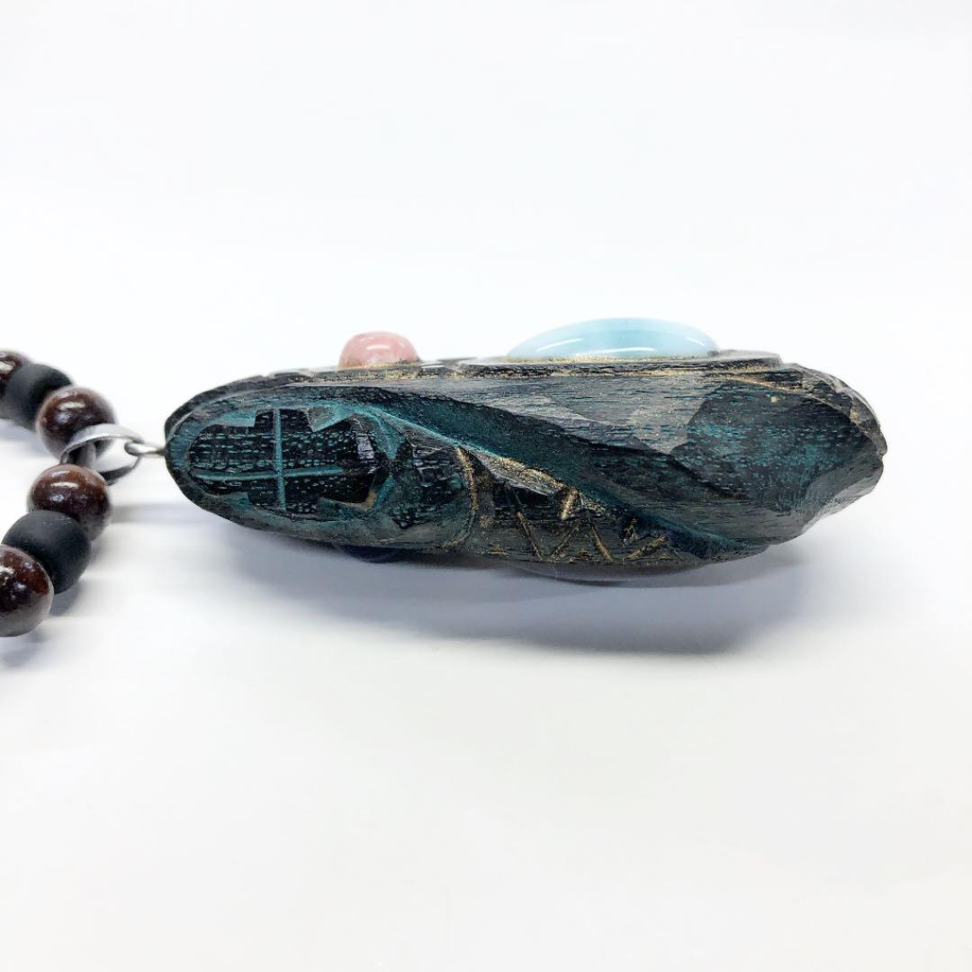 アイヌコタン　西田智三さん　ラリマー　インカローズ　アメジスト　ローズクォーツ