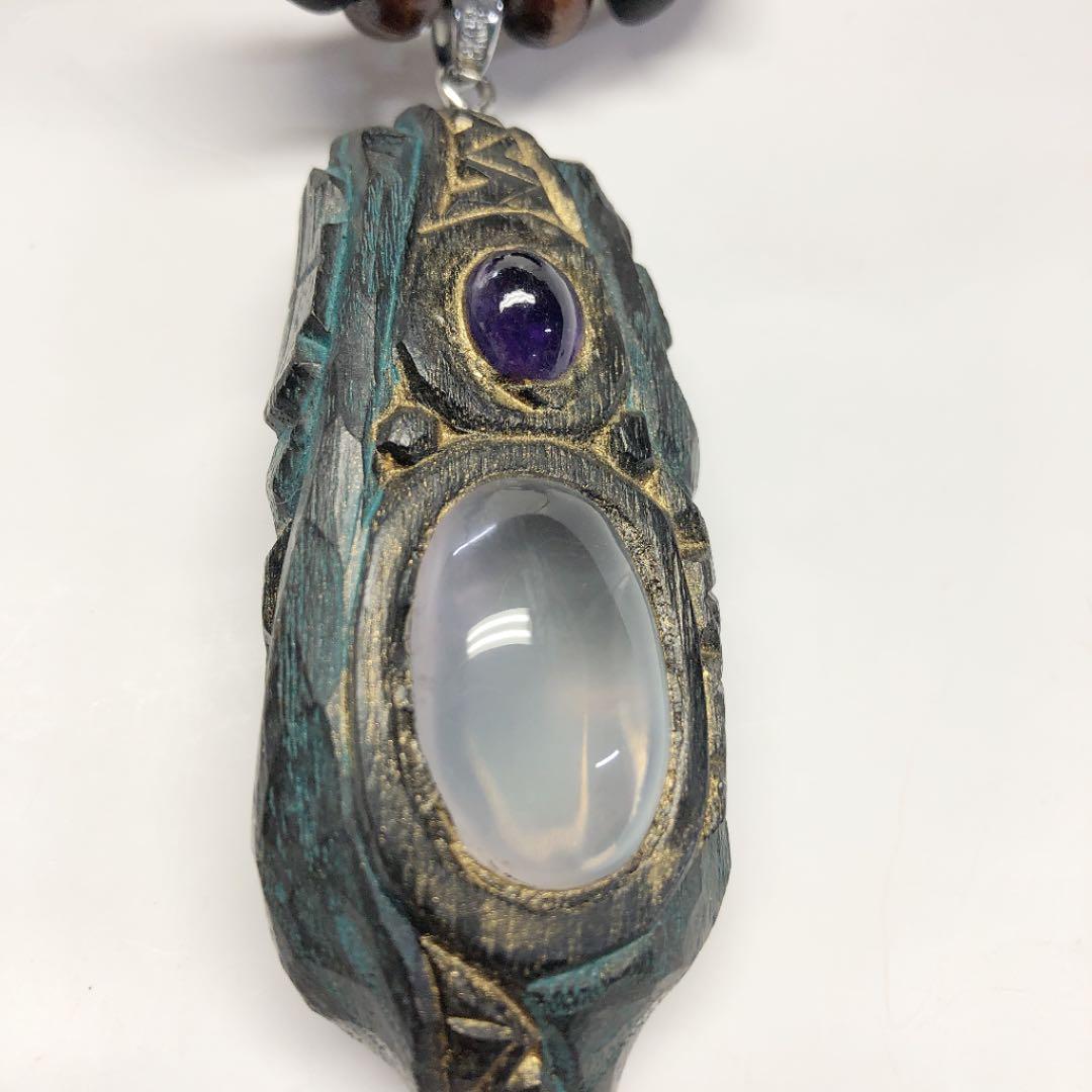 アイヌコタン　西田智三さん　ラリマー　インカローズ　アメジスト　ローズクォーツ