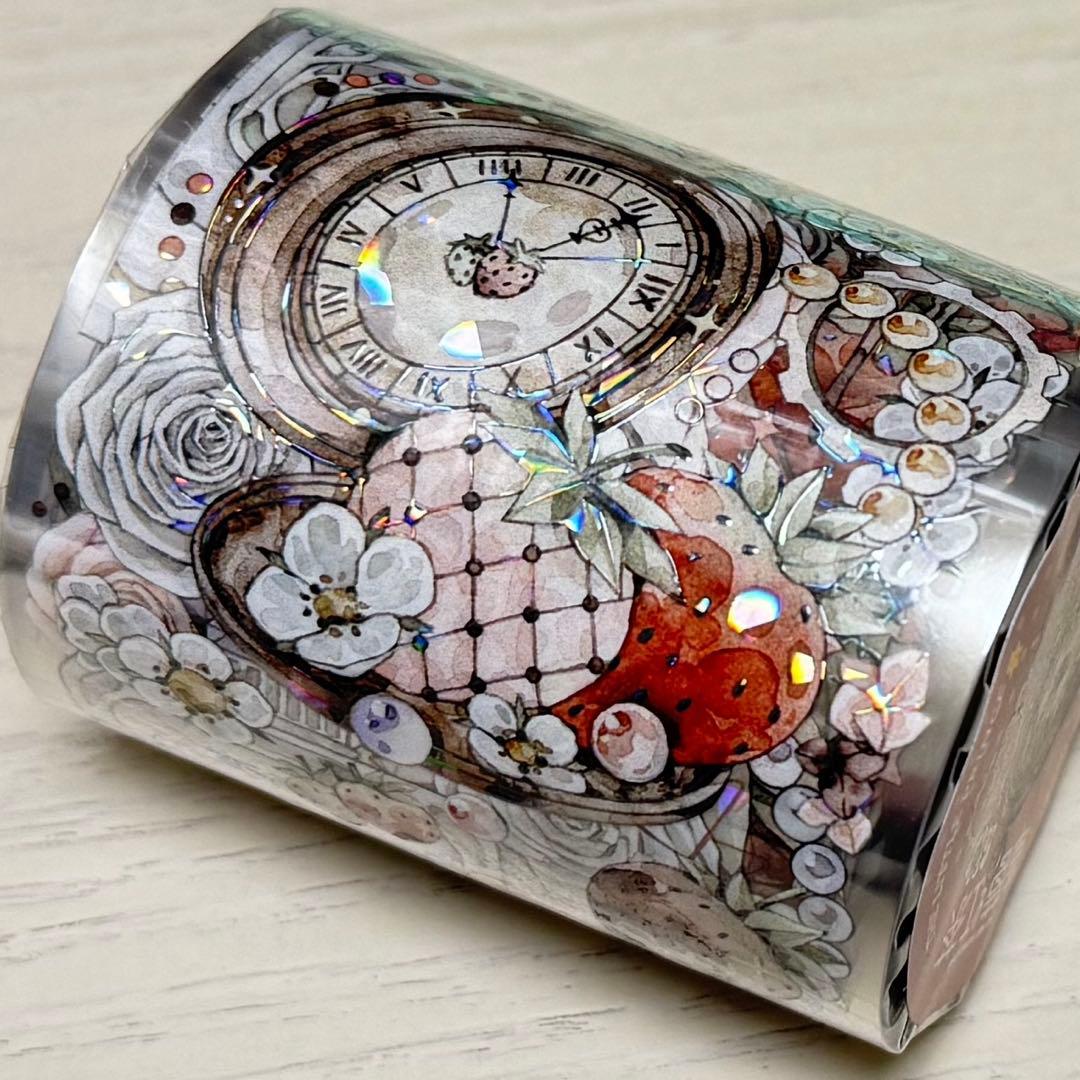 海外 PETテープ マスキングテープ いちご紅茶