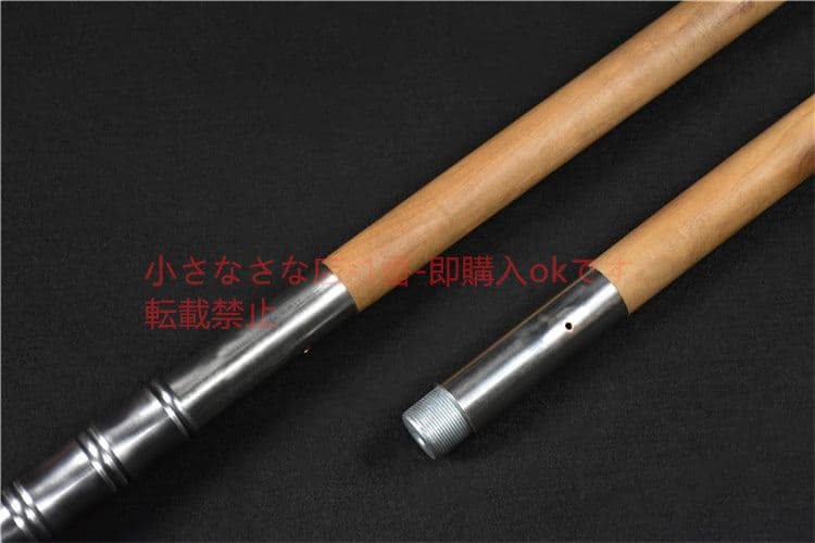 木柄竜胆亮銀槍赤金  古兵器 武具 刀装具 日本刀 模造刀