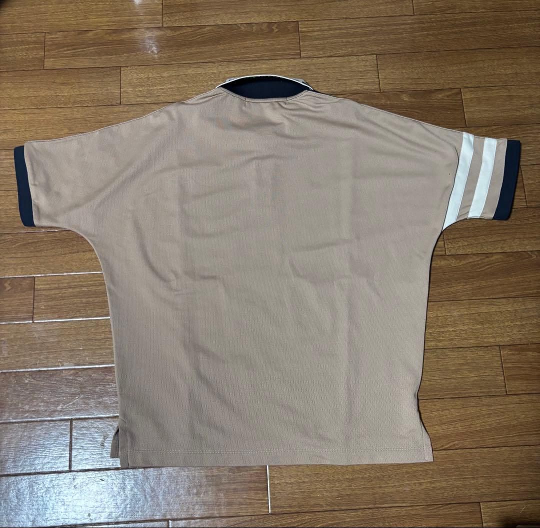 Decembermay ポロシャツ Bicolor Dolman sleeve