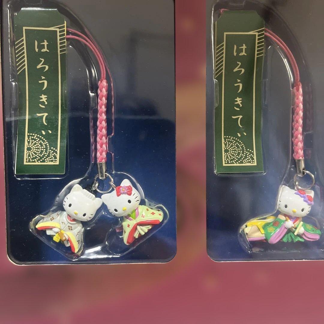 新品　グリーティング切手『はろうきてぃ　オリジナル根付けセット★切手無　限定販売