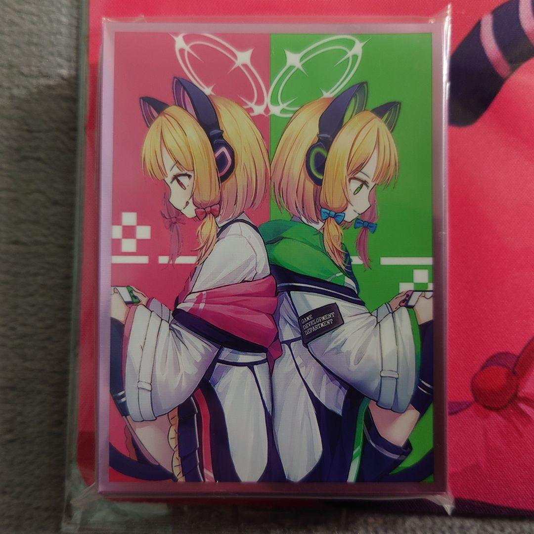 α1 ブルアカ ゲーム&ヘッドフォン 才羽モモイ&ミドリ スリーブ&プレイマット