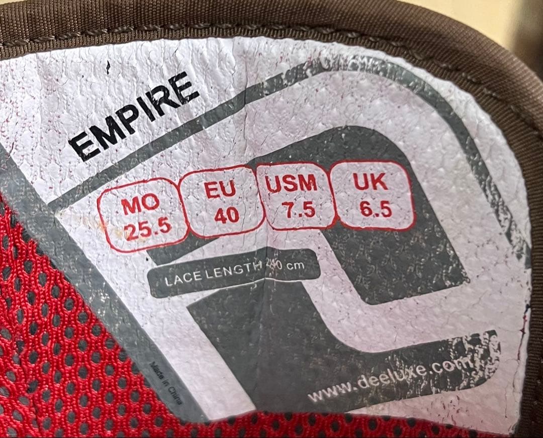 【即日発送】DEELUXE スノボブーツ　EMPIRE エンパイア25.5cm