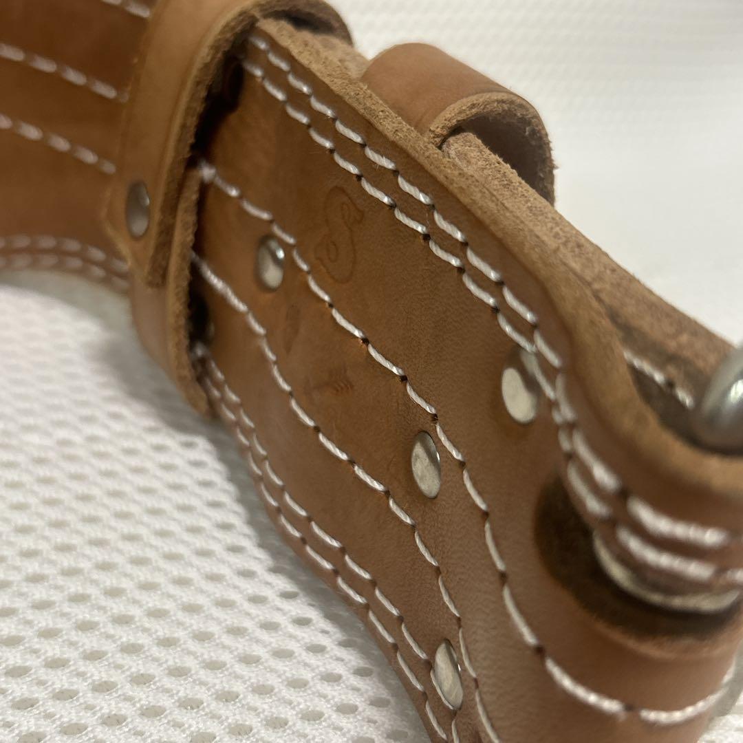 美品　AMERICAN DREAM レザー パワーベルト Sサイズ