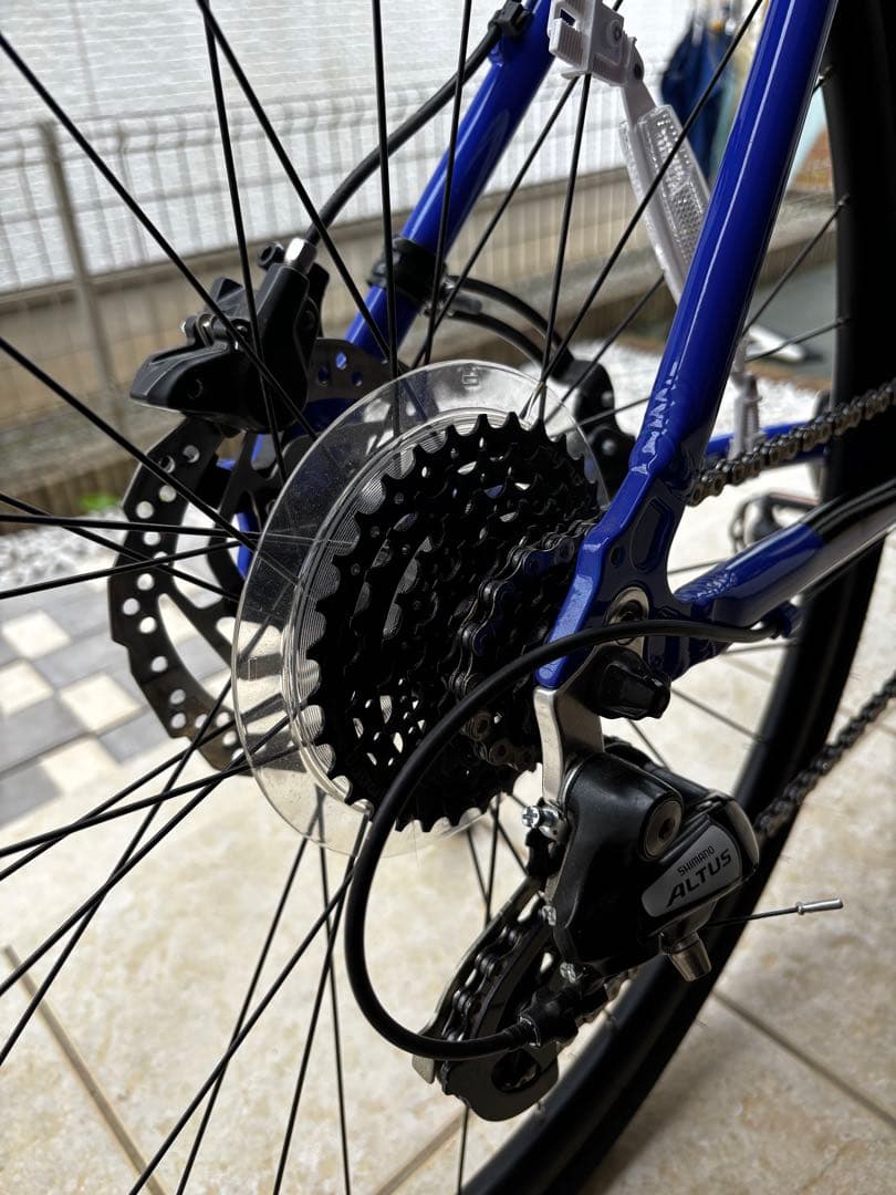 （美品）GIOS ミストラルディスクMISTRAL ジオスブルー　クロスバイク