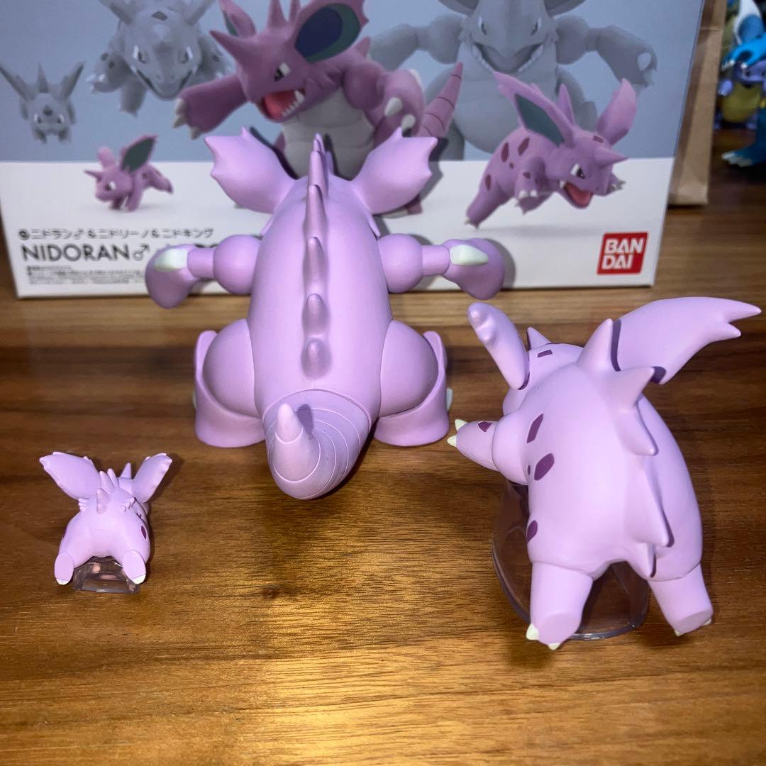 ポケモン　スケールワールド　ニドラン♂ ニドリーノ　ニドキング フィギュアセット
