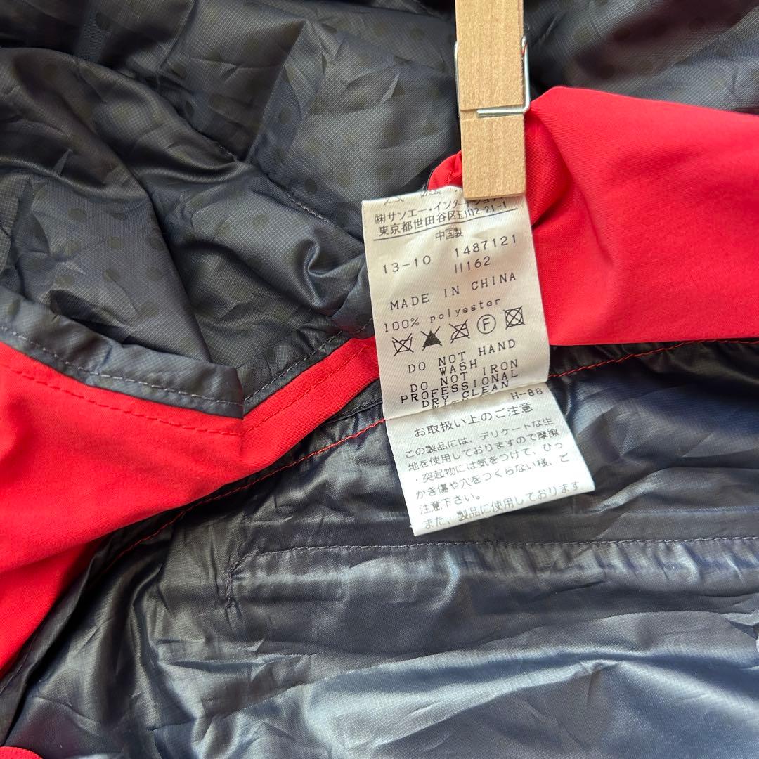 パーリーゲイツ PGロゴ 軽量ダウンジャケット サイズ1 赤×ネイビー