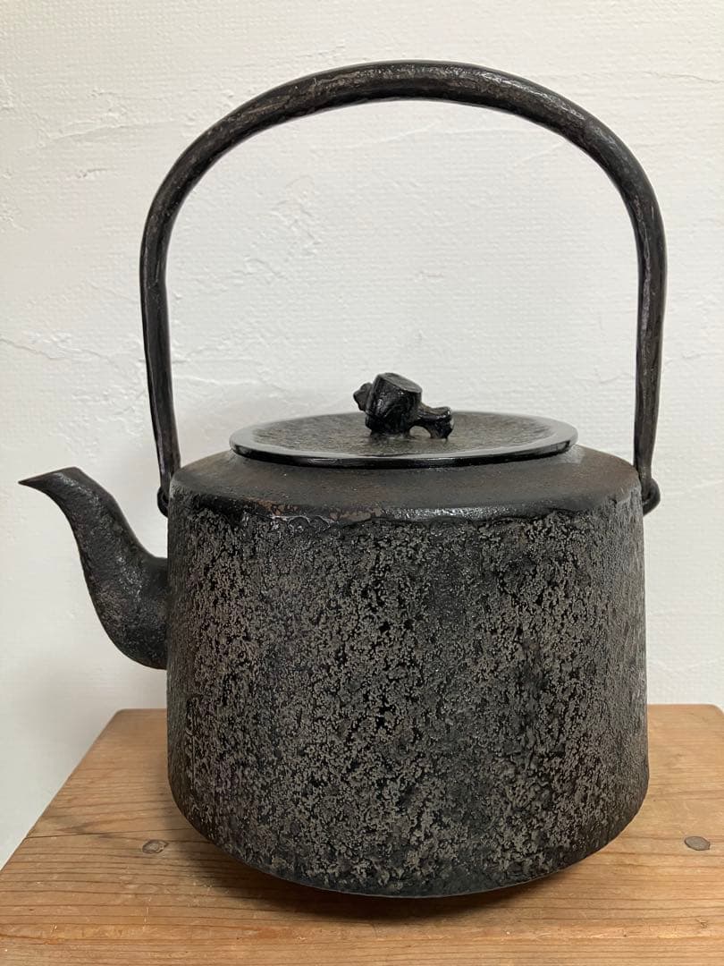 南部鉄瓶　竹図　鉄瓶