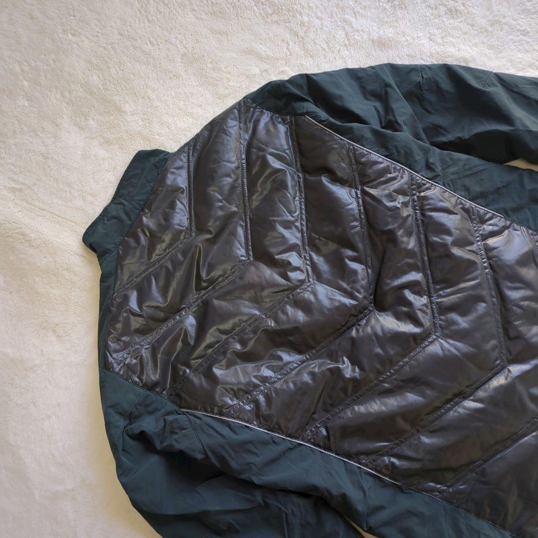 マンシングウェア ナイロンジャケット ゴルフウエア ダウン 中綿 深緑 メンズ