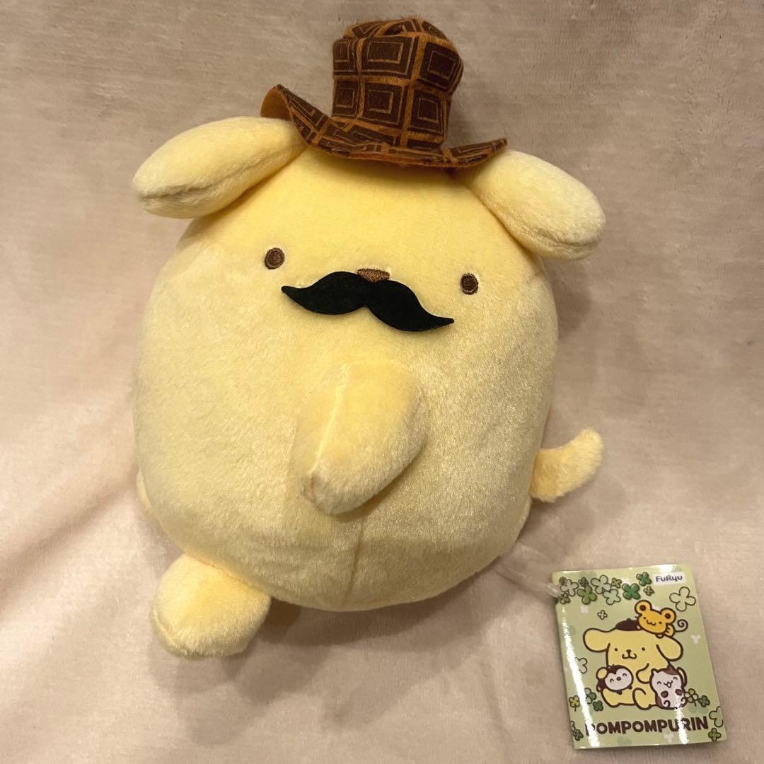 ポムポムプリン　ワクワクハッピー　ひげ　ぬいぐるみ　2018