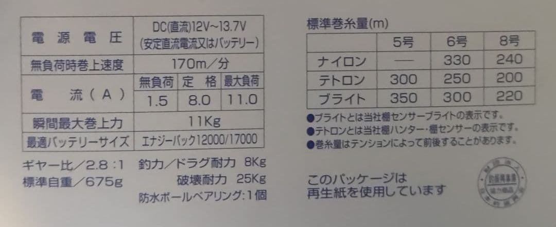 ダイワのスーパータナコンX500WP