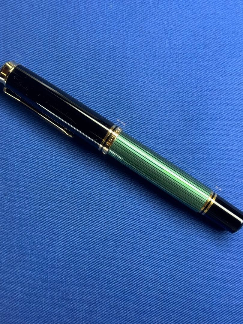 ペリカン スーべレーン m1000 緑縞