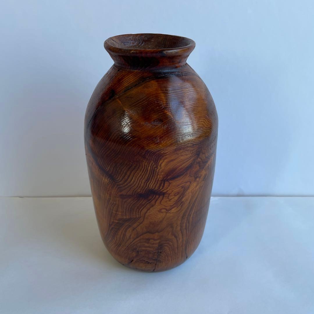 銘木　屋久杉 花器 花瓶 置物