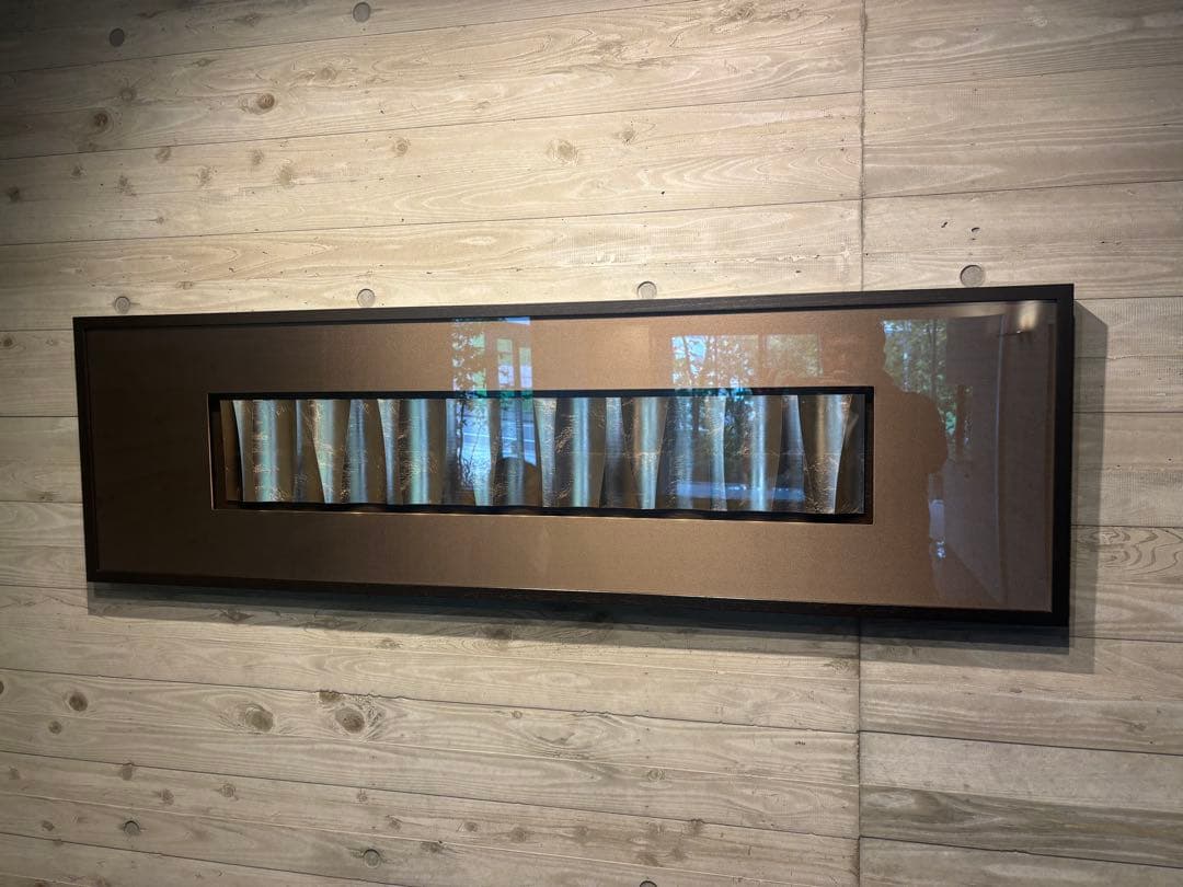 【工芸品】【美品】箔デザイナー　モダンアートパネル