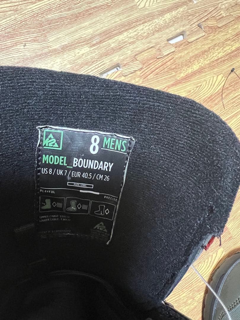 K2 BOUNDARY ダブルBOA スノーボード　26cm ブーツ