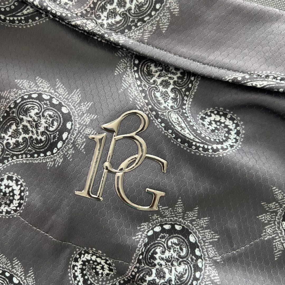 1piu1uguale3 GOLF ペイズリー 総柄　ポロシャツ　メンズ　L V