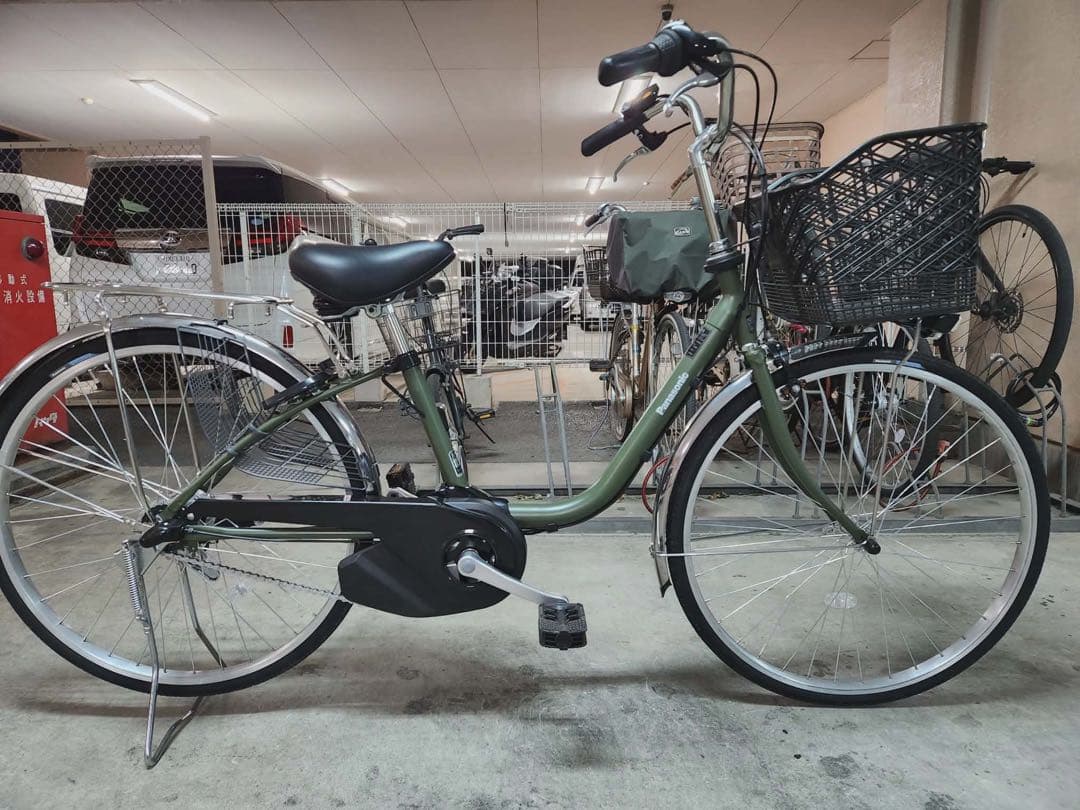 美品電動アシスト自転車 パナソニック２０２５年モデル 16ahバッテリー