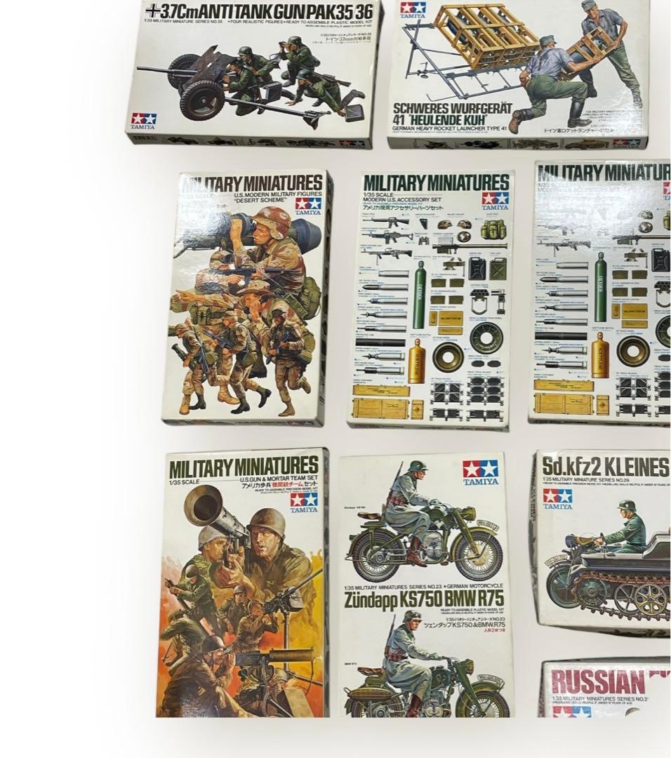 【未組立品】タミヤ　TAMIYA ミリタリーフィギュア　19個まとめ売り♪