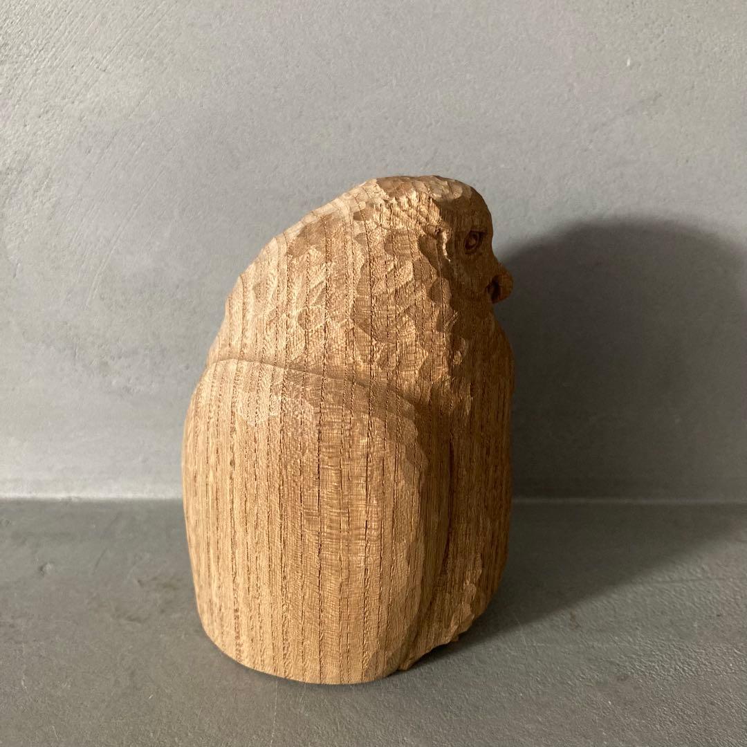 金岡茂幸 フクロウ ミミズク 彫刻 木彫り