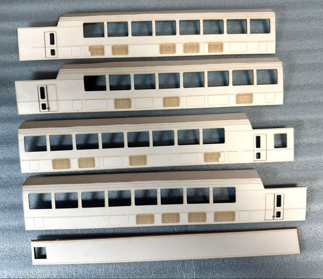 茶*碗様 鉄*号様 1/80　近鉄楽イメージ 3D前面＋パーツ＋レーザーカット側