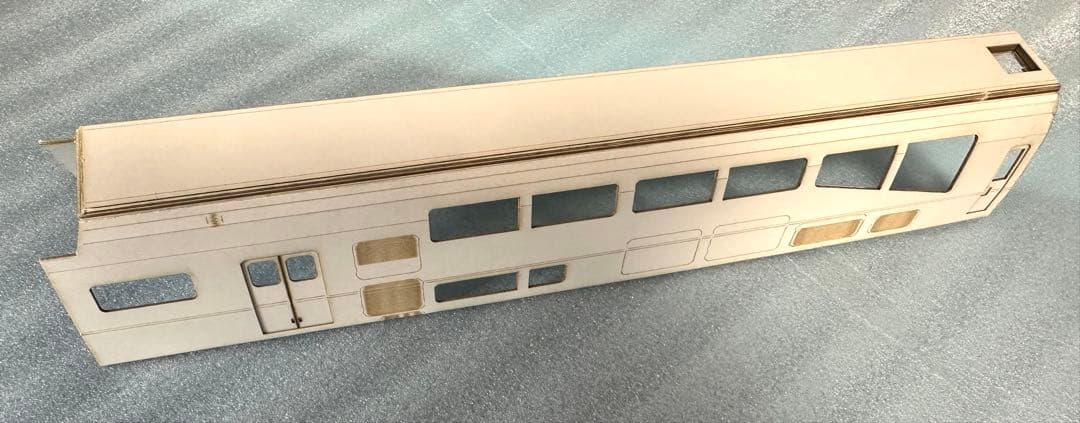 茶*碗様 鉄*号様 1/80　近鉄楽イメージ 3D前面＋パーツ＋レーザーカット側