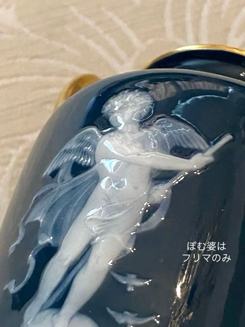 【古ミントン】パテ・シュール・パテ／A.Birks／金彩 花瓶 ベース 置物