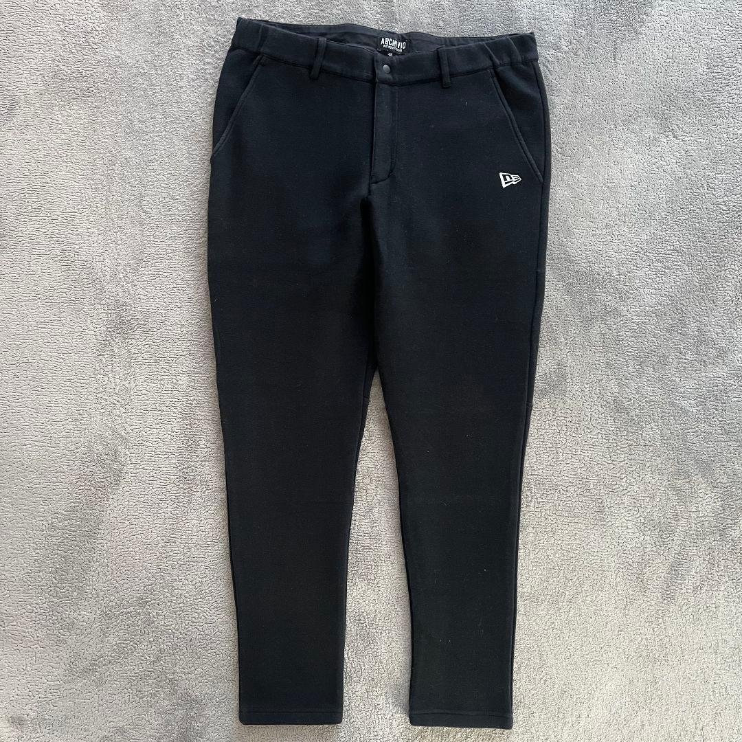 ニューエラゴルフ　アルチビオ ダンボールニット　イージーパンツ　メンズ　黒 L