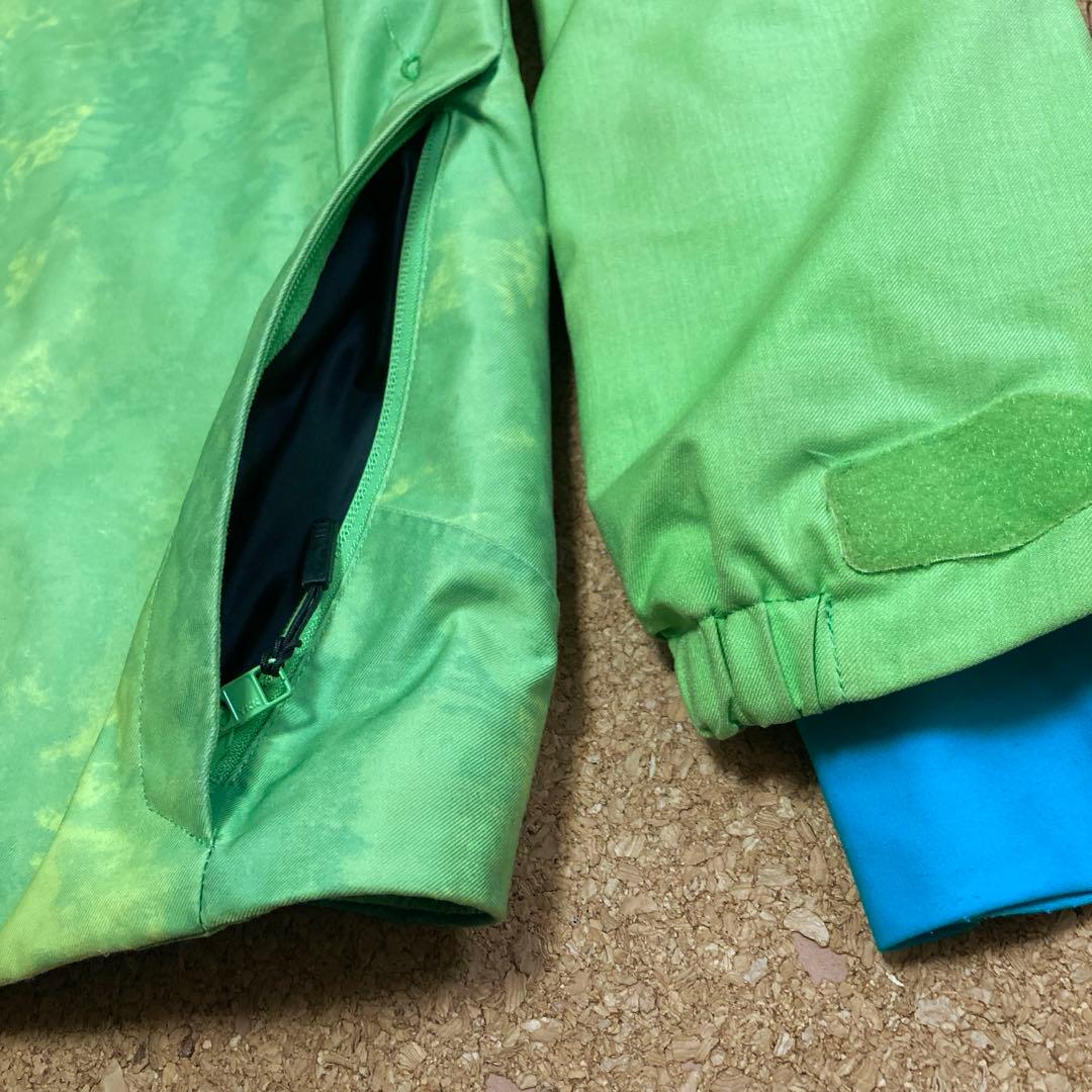 デサントdescentスキーウェア スキー スノボジャケット Mメンズ 緑