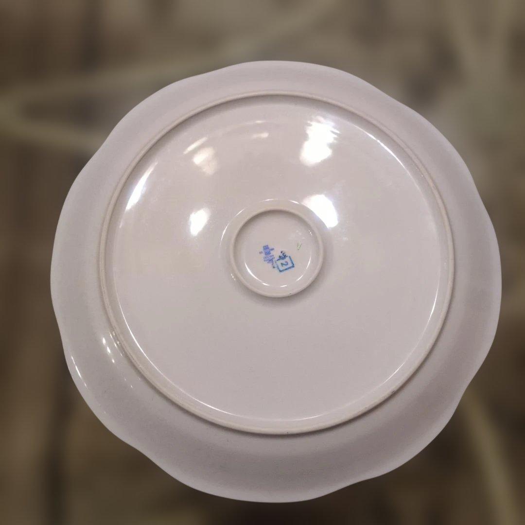 ハンガリー陶磁器　ジョルナイZsolnay　ポンパドールPompadour　大皿