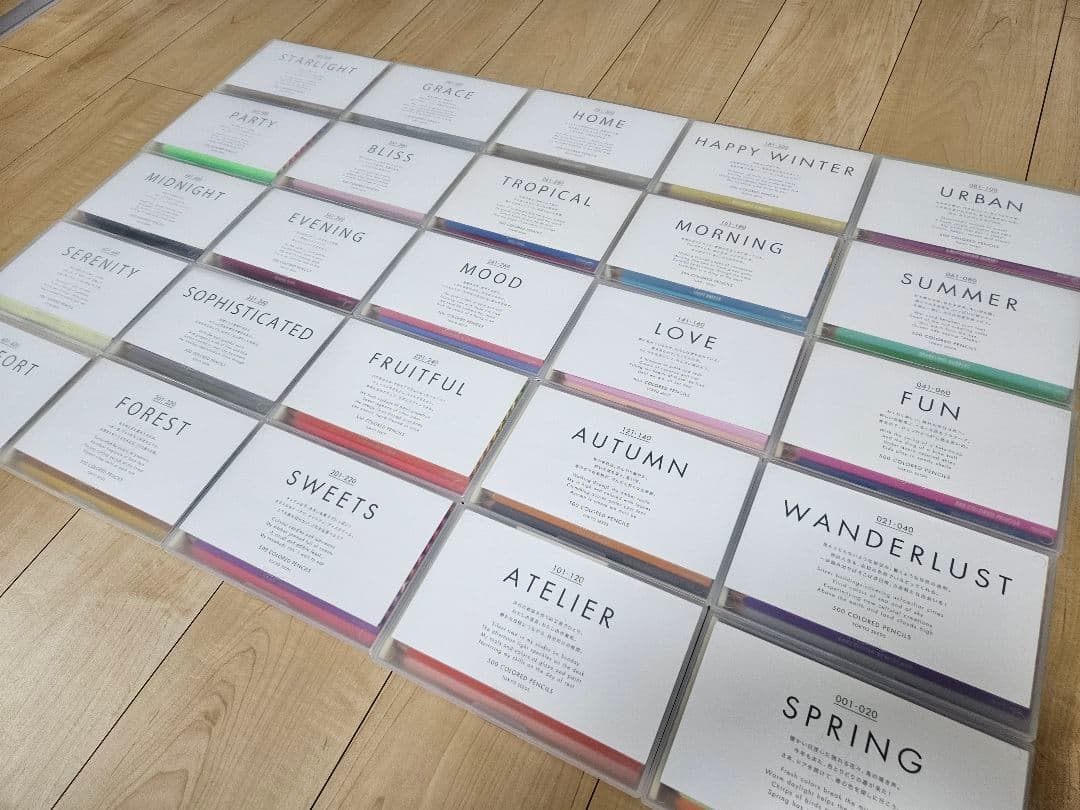 フェリシモ500色の色えんぴつ TOKYO SEEDS 全セット 未使用 希少品