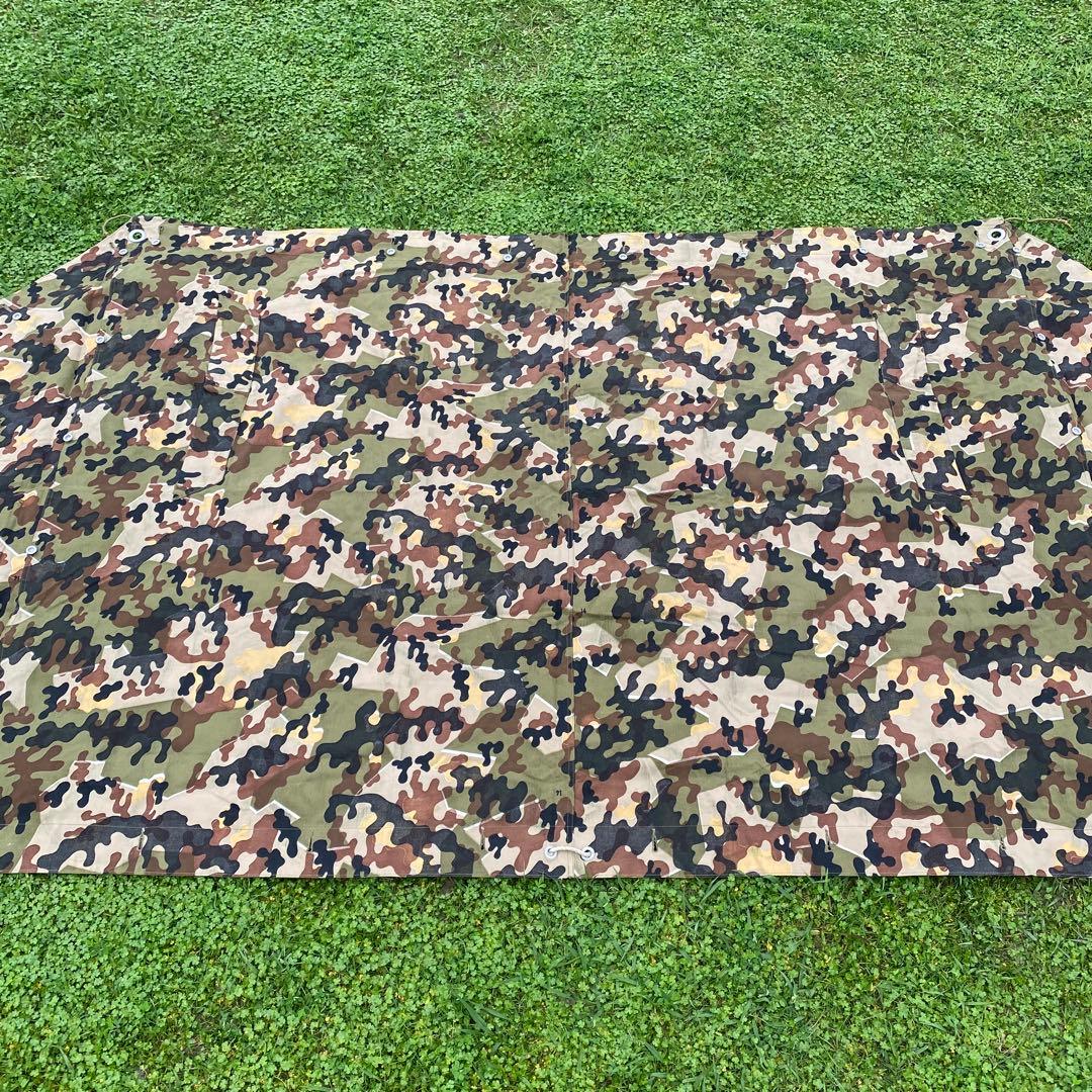 ぷ*ぽ様 【超レア】状態良　ドイツ　軍幕　アメーバカモ　パップテント　ハーフ１枚