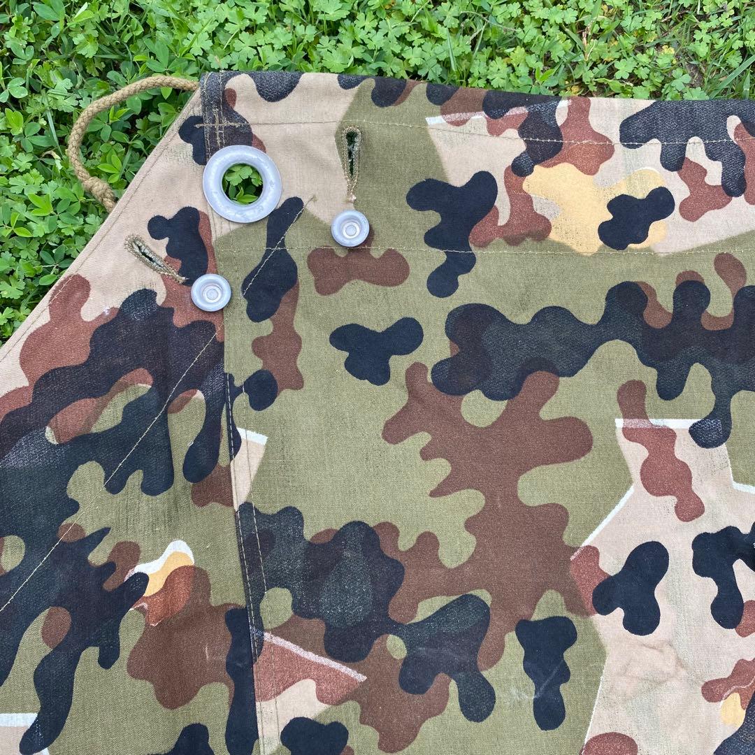 ぷ*ぽ様 【超レア】状態良　ドイツ　軍幕　アメーバカモ　パップテント　ハーフ１枚