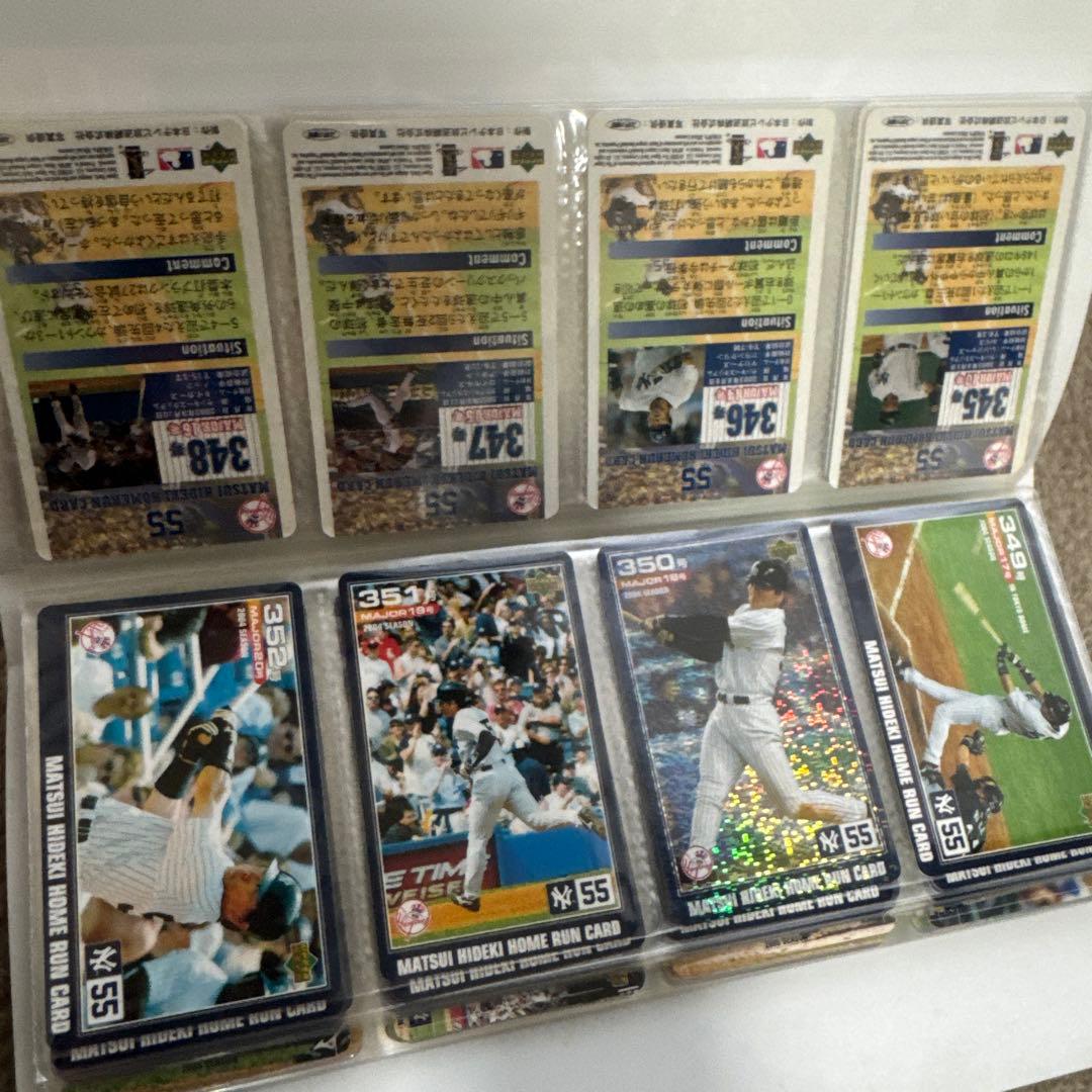 松井秀喜ホームランカード24〜379/390〜407号、 記念カードなどアソート