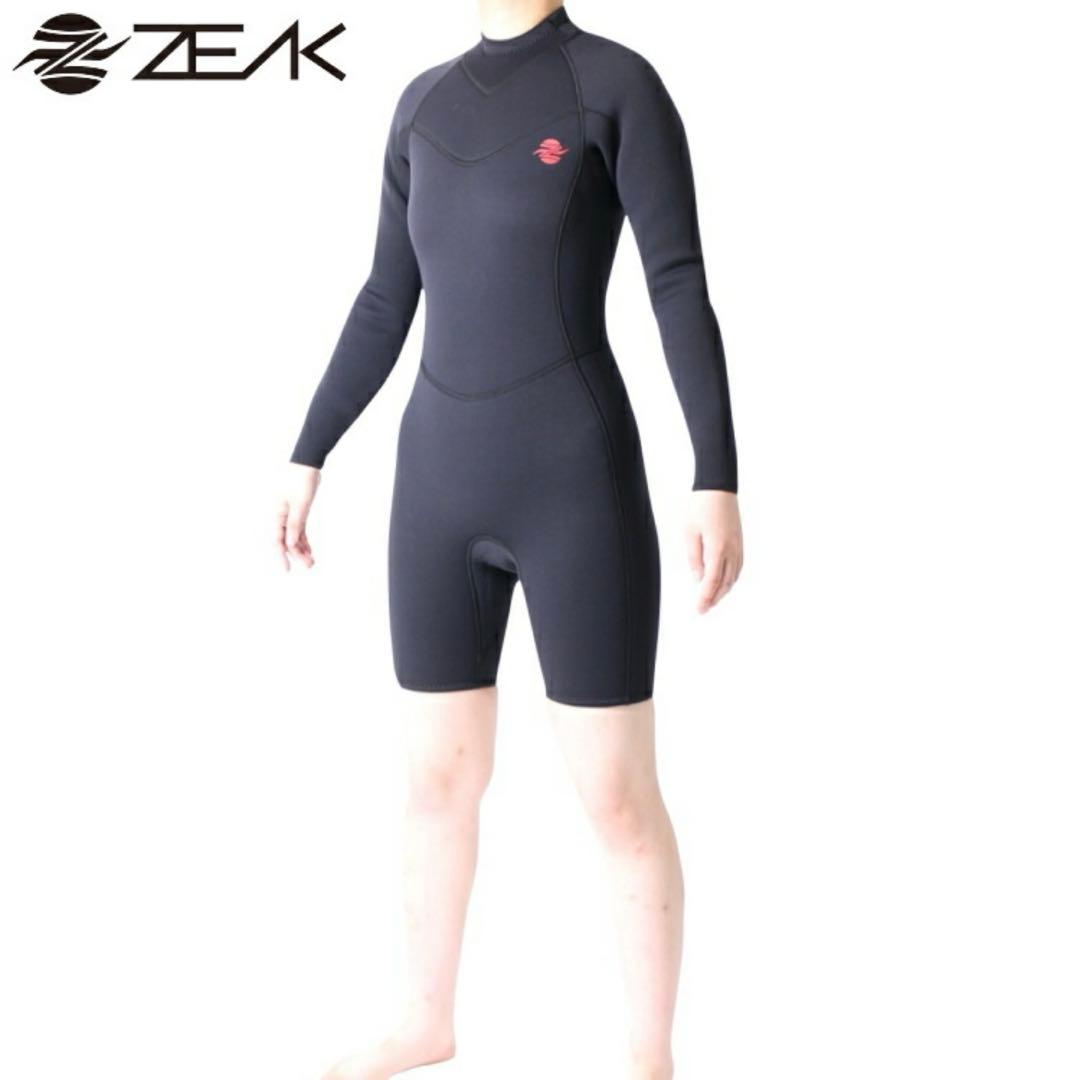 【新品未使用】zeak ウェットスーツ ロングスプリング レディース M